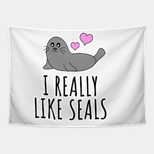 I Really Like Seals Tapestry