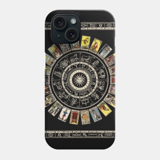 Astrology Wheel & Tarot Tapestry Phone Case