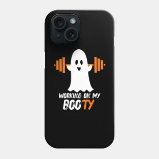 Working On My Booty, Funny Halloween Party,Happy Halloween Day,Funny Spooky Vibes, Funny Pumpkin Gift Phone Case