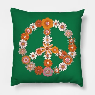 Floral Peace Pillow