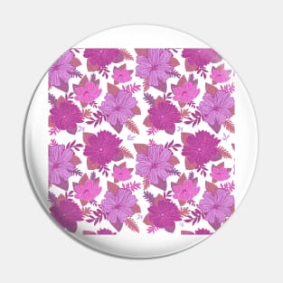 Pink Flowers and leaves Pin