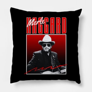 Merle haggard///original retro Pillow