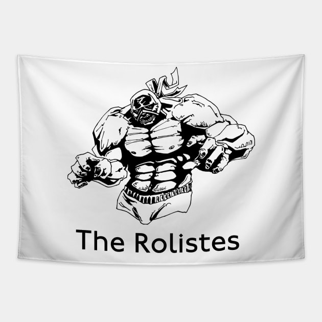 The Rolistes Podcast (Luchador B&W) T-Shirt Tapestry by Kalum