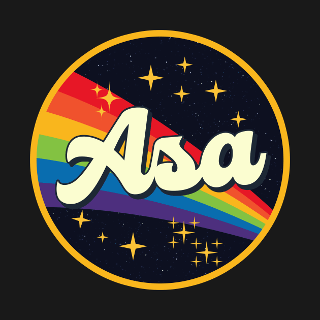 Asa // Rainbow In Space Vintage Style by LMW Art