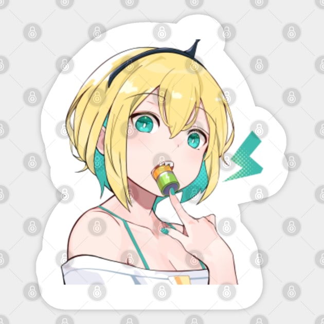 Pikamee - AI Sticker for Sale by WaelAbbass