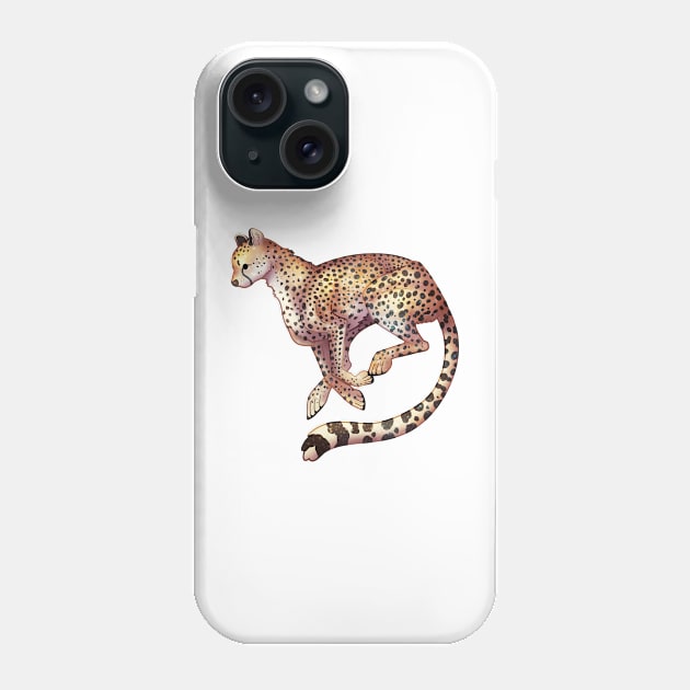 Cozy Cheetah Phone Case by Phoenix Baldwin