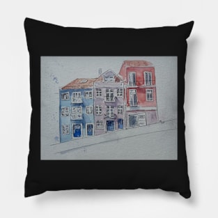 Colourful terrace. Pillow