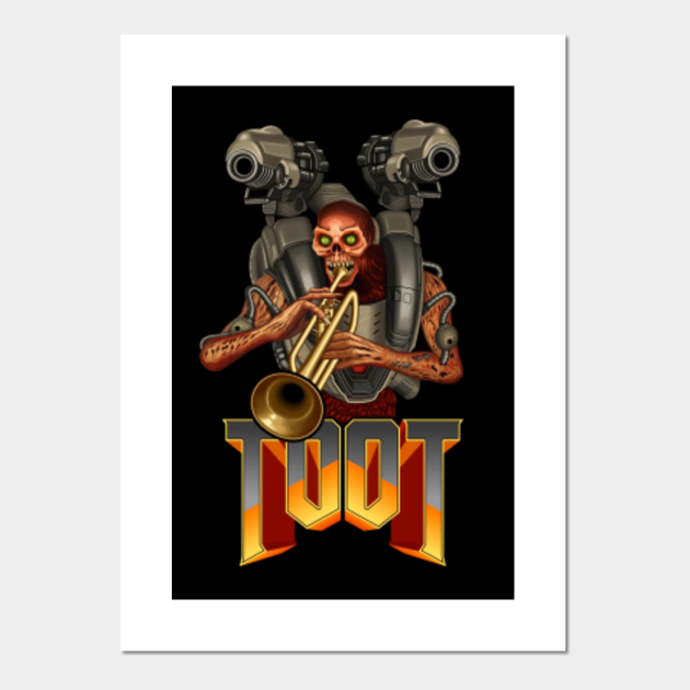 Doom Toot Doom Eternal Affiche Et Impression D Art Teepublic Fr