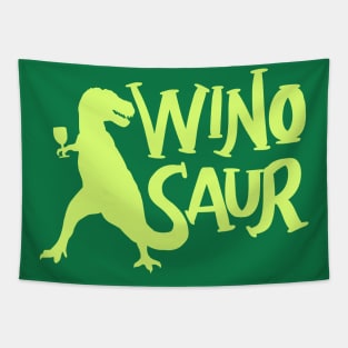 WinoSaur - Funny Wine lover shirts and gifts - T-Rex Tapestry