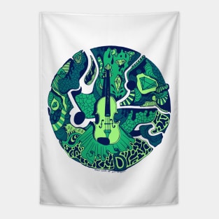 Ngreen Circle of Music Tapestry