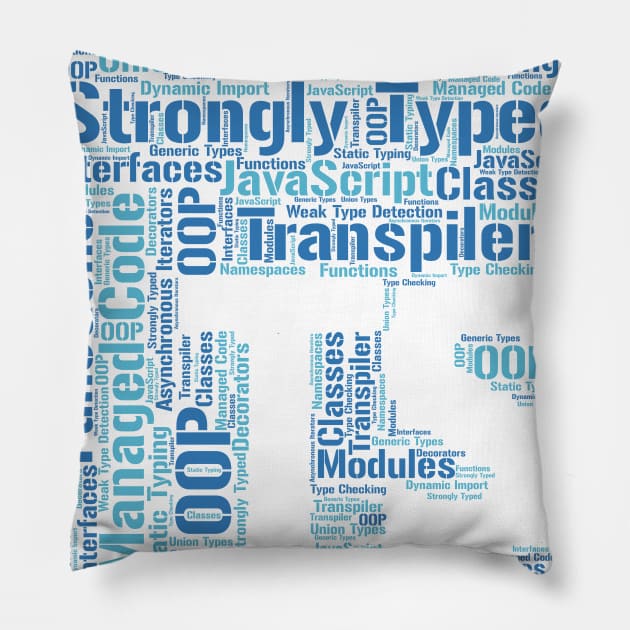 Original TypeScript Cloud T-Shirt | JavaScript Pillow by TeesByJay