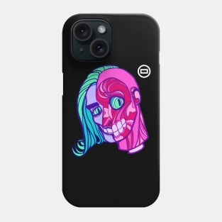 Vibrant Half Face Zombie Phone Case