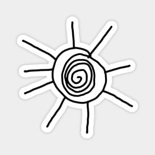 Sunshine Ignorant Doodle Tattoo Design Magnet