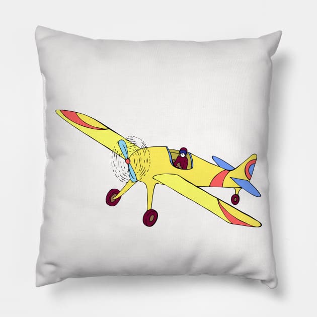 Airplane Pillow by Rizaldiuk