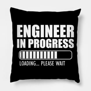 Engineer in progress loading w Pillow