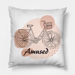 Abstract bicycle art, inspirational meanings Pillow