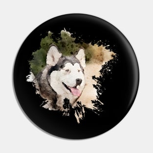 alaskan malamute Pin