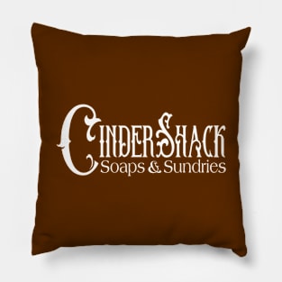 CinderShack light font Pillow