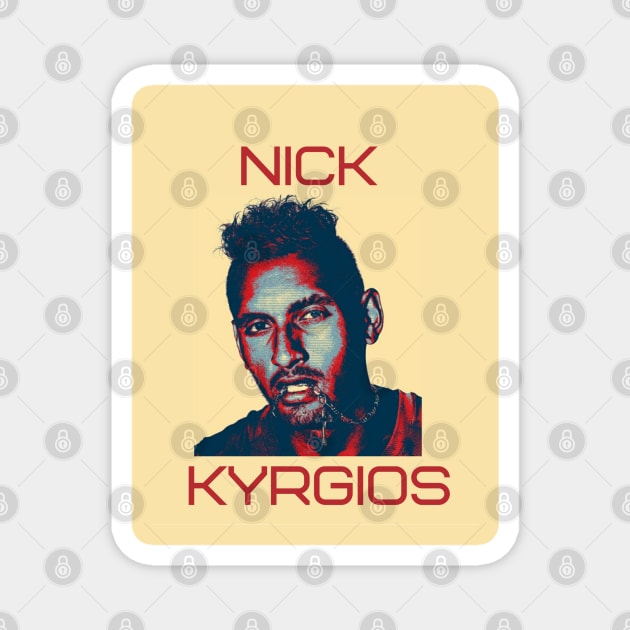 nick kyrgios Magnet by BorodinaAlen