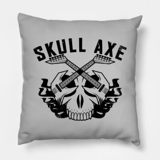 Awesome Guitarist Guitar Heavy Metal Musician Skull Rocker Slogan Pillow