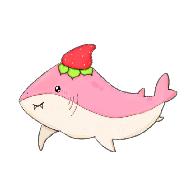 strawberry shark 🍓 by kuush0