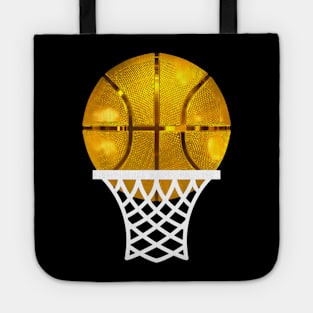 Gold Basketball Trophy MVP Award Cool Basketball Player Tote