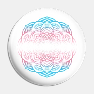 Gradient Trans Pride Mandala Pin