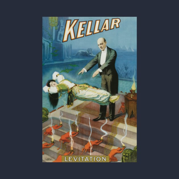Vintage Magic Poster Art, Levitation by Kellar by MasterpieceCafe