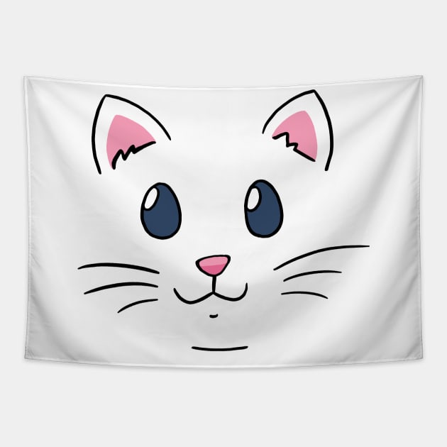 cat face mask and cartoon fashion Tapestry by Midoart