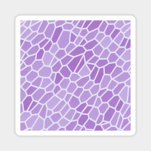 Abstract Geometric Water Pattern - purple pastel scheme Magnet