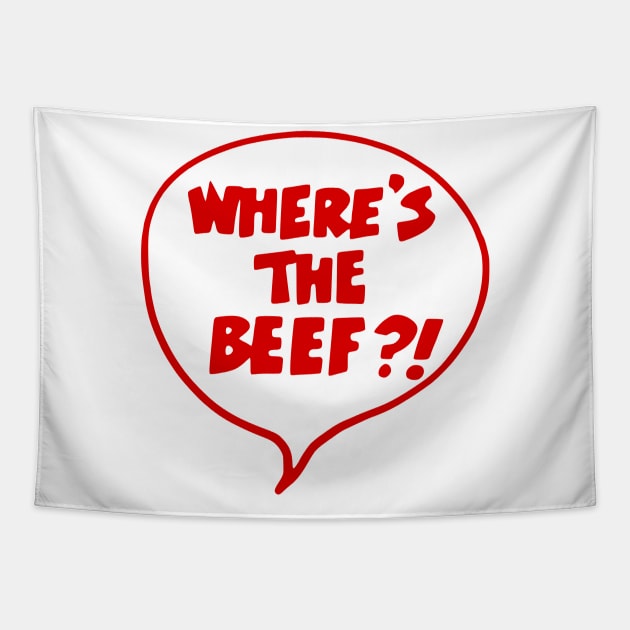 Where's The Beef?! Tapestry by darklordpug