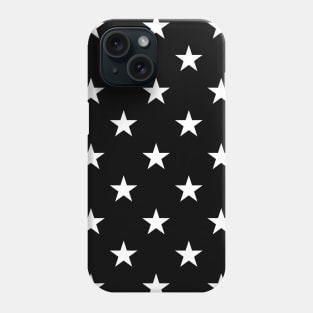 Black and White Star Pattern Phone Case