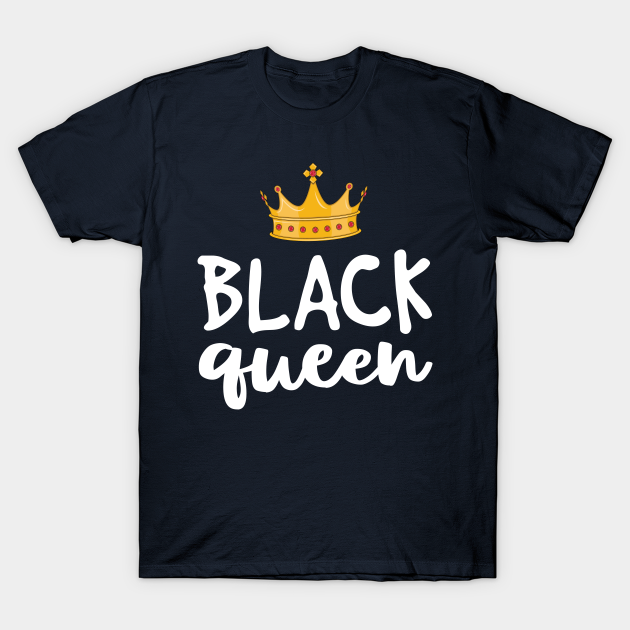 Black Queen Shirts for Women Kids Girl Magic Melanin Crown - Black Pride - T-Shirt