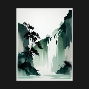 Serene Waterfalls T-Shirt