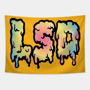 LSD /\/\/\ Psychedelic Typography Design Tapestry