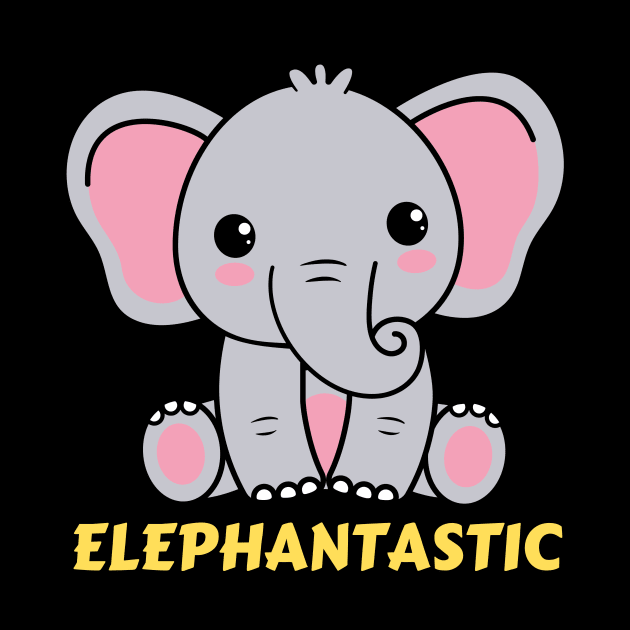 Elephantastic | Elephant Pun by Allthingspunny