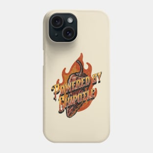 Powered by Chipotle - Funny Hot & Spicy Chili Mexican Food Lover Phone Case