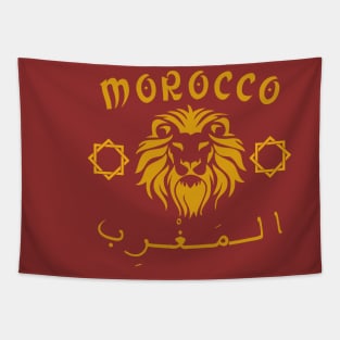 Morocco football fans tshirt Tapestry