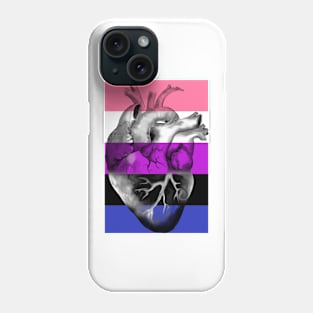 Genderfluid Pride Anatomic Heart Phone Case