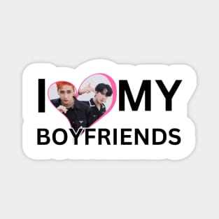 Kpop Stray Kids Bang Chan and Changbin I Love My Boyfriends Magnet