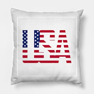 USA - Stars & Stripes, American Flag Design Pillow
