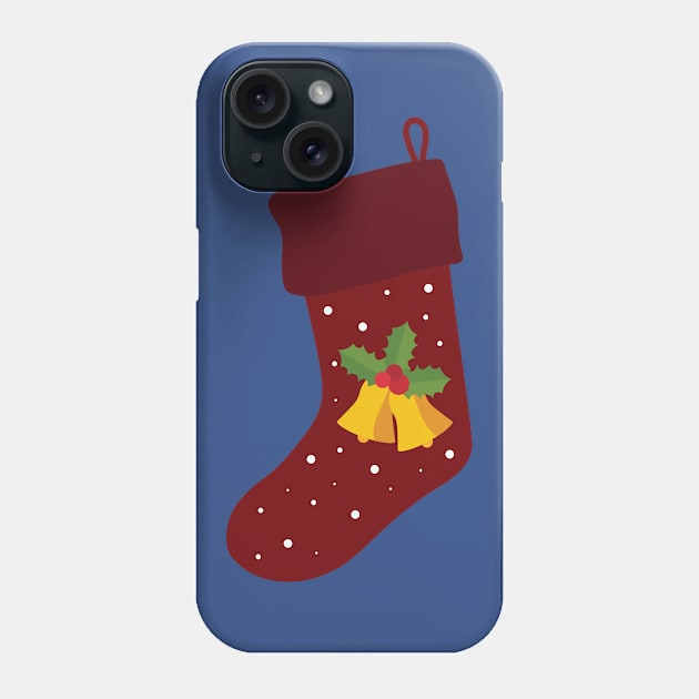 Christmas Stocking with bells Phone Case by holidaystore