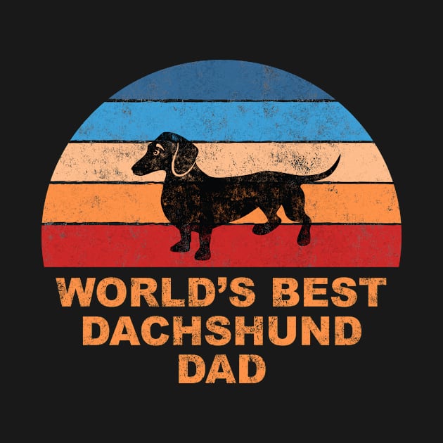 World's Best Dachshund Dad Father's Day by AntiqueImages