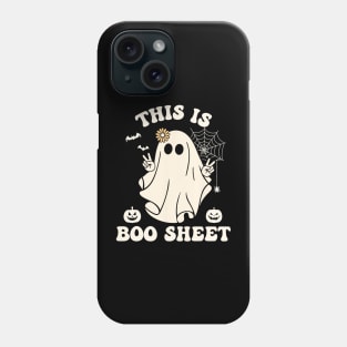 Funny Halloween Boo Ghost Costume This is Some Boo Sheet 2023 Phone Case