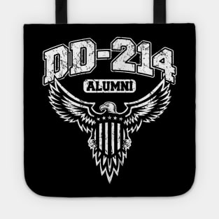 DD-214 Alumni Military Veteran with USA Eagle Tote