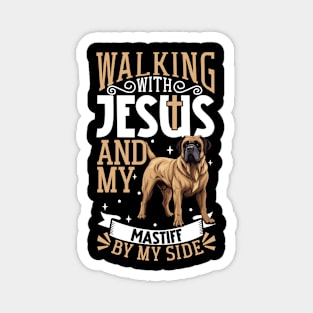 Jesus and dog - Assyrian Mastiff Magnet