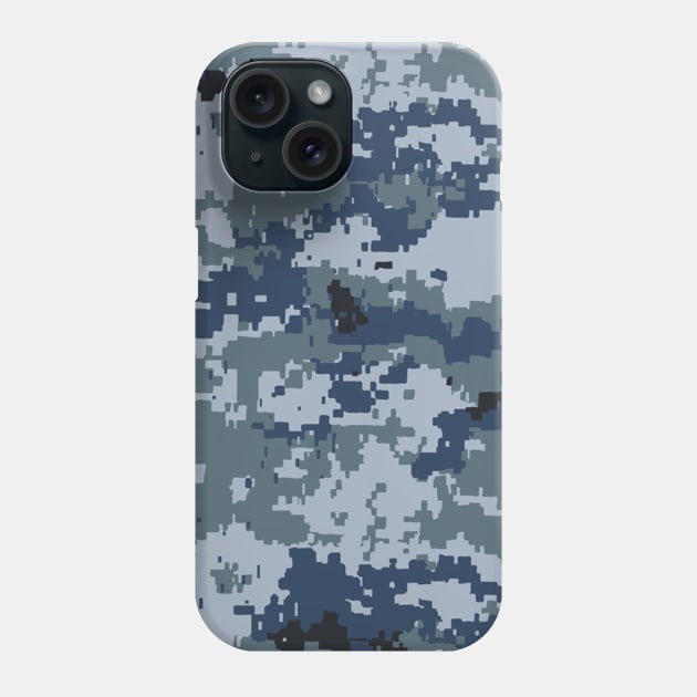 Navy Digital Camouflage Phone Case by Scar