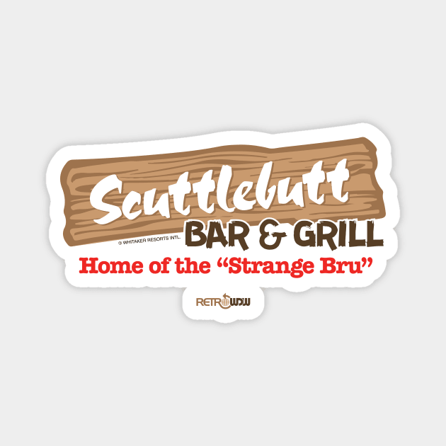 Scuttlebutt Bar and Grill - Thunder In Paradise Magnet by RetroWDW