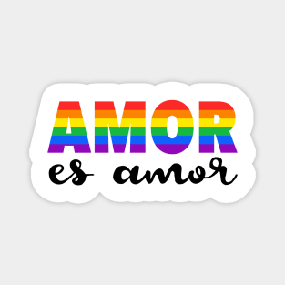 Amor es amor - Dia de San Valentin o onomastico - Diseño en negro Magnet