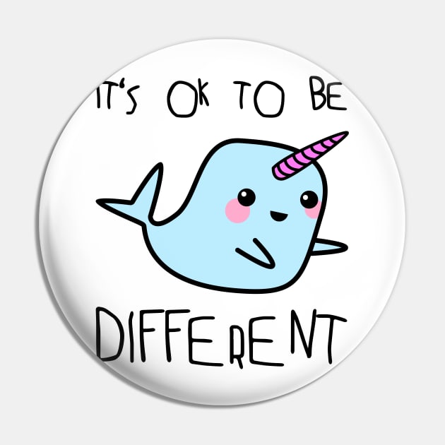 Unicorn whale - it's ok to be different Pin by Johnny_Sk3tch